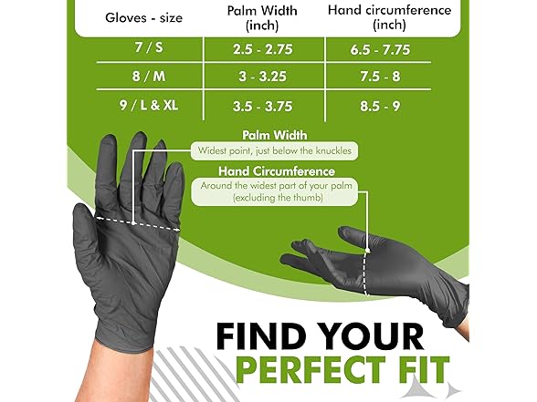 SLIMFIT GLOVE Disposable Black (Medium)