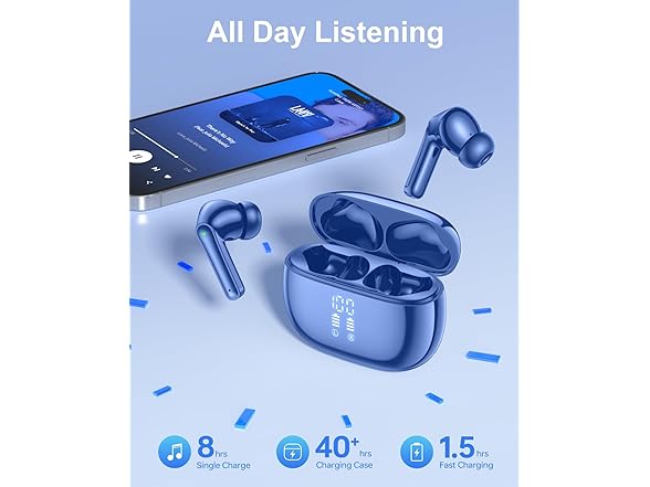 JGUG Wireless Earbuds Bluetooth Buds