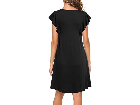 Woosea Women (L) Summer Casual T Shirt Swing Dress