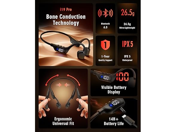 Arciea Bone Conduction Headphones