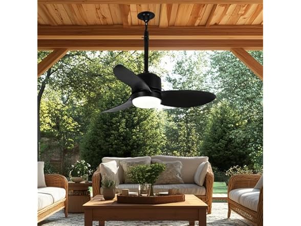 SUTEFAN 34'' Outdoor Ceiling Fan