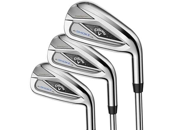 Callaway Paradym AI Smoke HL Iron Sets, 5-PW,AW, Graphite, 5.5, Standard (Left Hand)