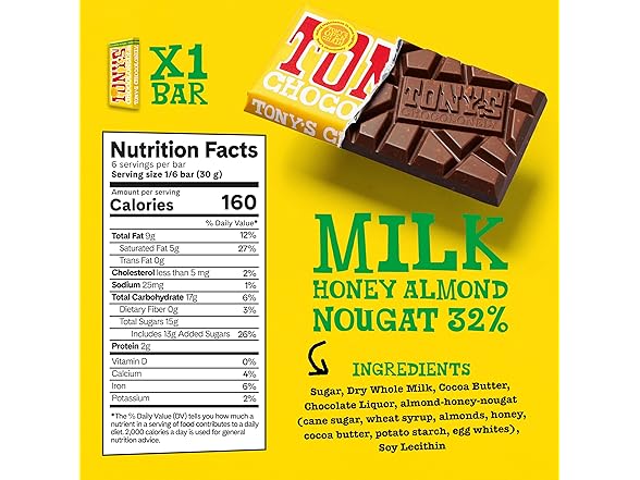 Tonys Chocolonely Super Duper Milk 6 Bars