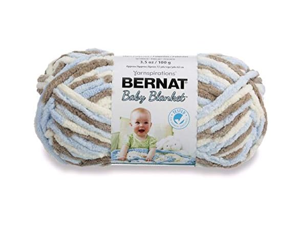 Bernat Baby Blanket Yarn, 3.5oz, Super Bulky