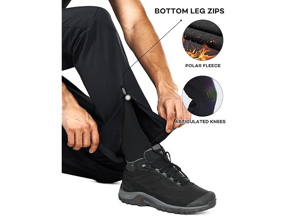 Stlight Men (36W x 30L) Snow Ski Water Leg Bottom