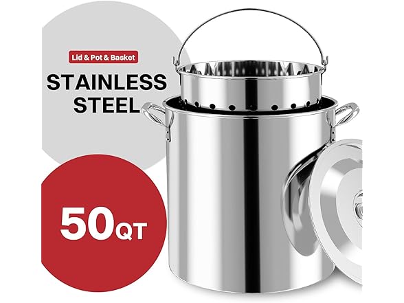 Pipopa 50QT Crawfish Boiler