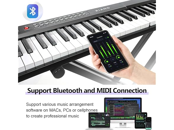 VEIYOUMO 88 Key SEMI-Weighted Piano
