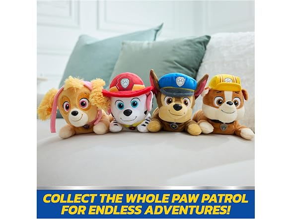 Paw Patrol GUND Rubble Plush Weighted 8”