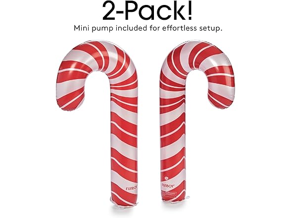 FUNBOY Oversized Inflatable Light-up Candy Cane