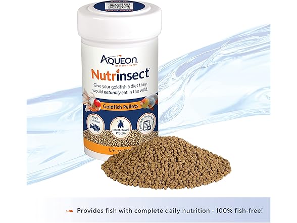 Aqueon Nutrinsect Fish-Free GoldFish Food