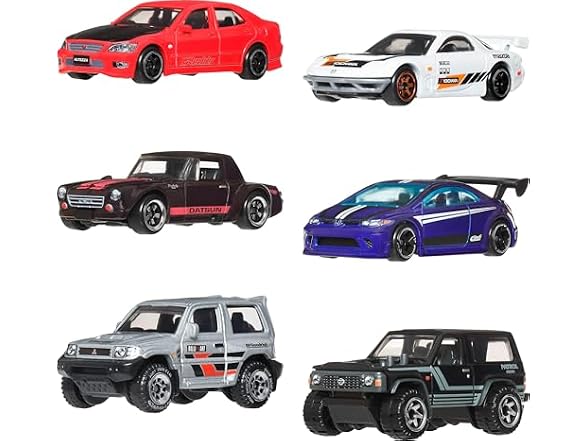 Hot Wheels Silver Series Streets of Japan 6-Pack