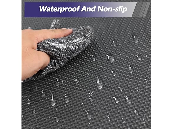 MAXTBEE 1/2 inch Thickened Interlocking Foam Floor Mats (24 Sq Ft), 6 Tiles 