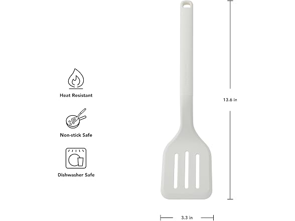 KitchenAid Slotted Turner Porcelain White