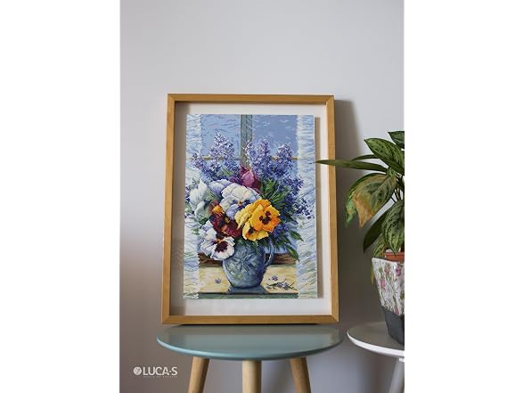 Cross Stitch Kit Luca-S Bouquet with Pansies - Gallery 4