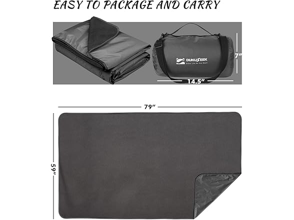 DUKUSEEK Hooded Stadium Blanket