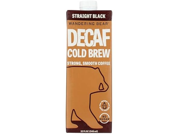 Wandering Bear Coffee Decaf Cold Brew, 32 oz