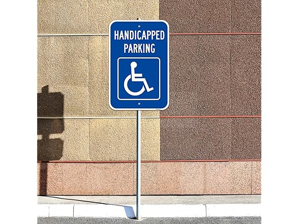 MXRVEN (4 Pack) Large Handicap Parking Sign