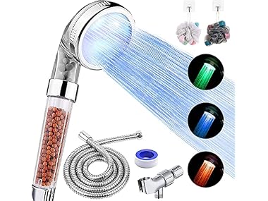 $10.99, Was $19.99, 45% Off! FASTRAS LED Shower Head with Handheld dealfomo