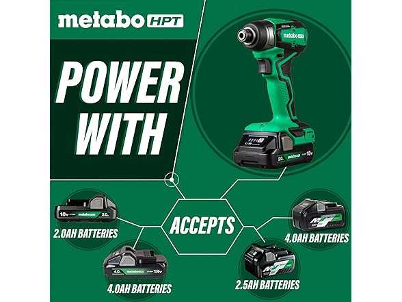 Metabo WH18DDXS 18V Impact Driver Kit green
