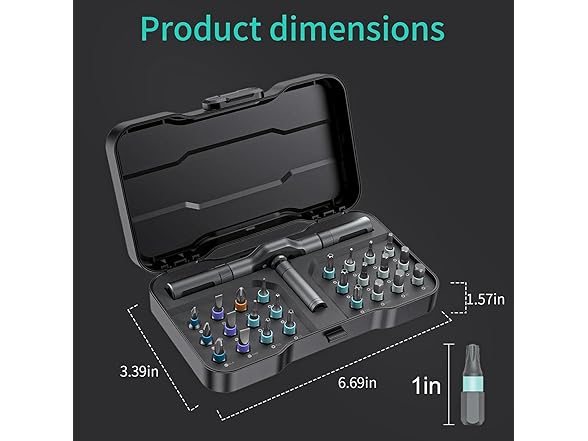 24 in 1 Magnetic Screwdriver Set, DIY Ratchet Screwdriver Set