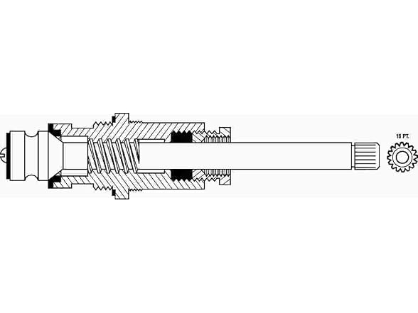 GERBER PLUMBING GIDDS-163076 Faucet Stem