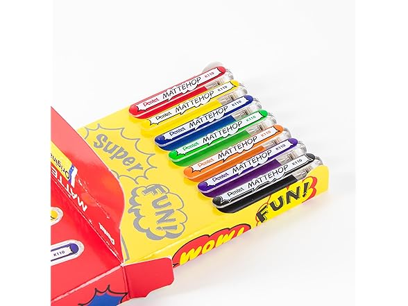 Pentel Mattehop Gel Pens, Original Color Box Set