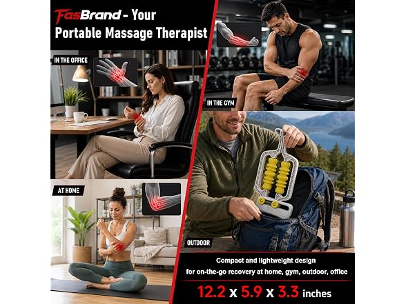 Adaptive Arm Massage Roller with Spring