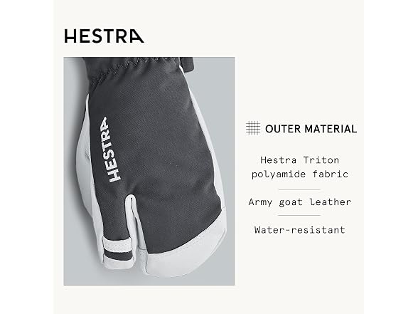 Hestra Army Leather Heli Ski Junior