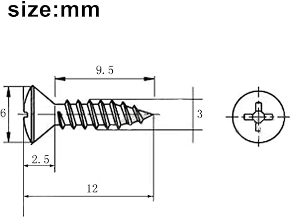 100Pack Guitar & Bass Pickguard Screws