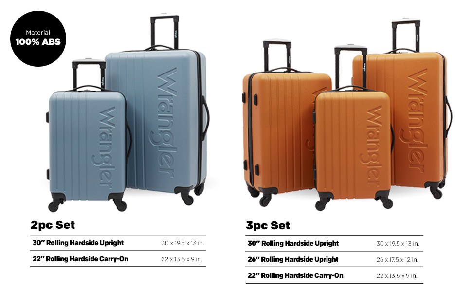 Wrangler Quest Luggage Set, 3PC Set (30"/26"/22") - Gallery 20