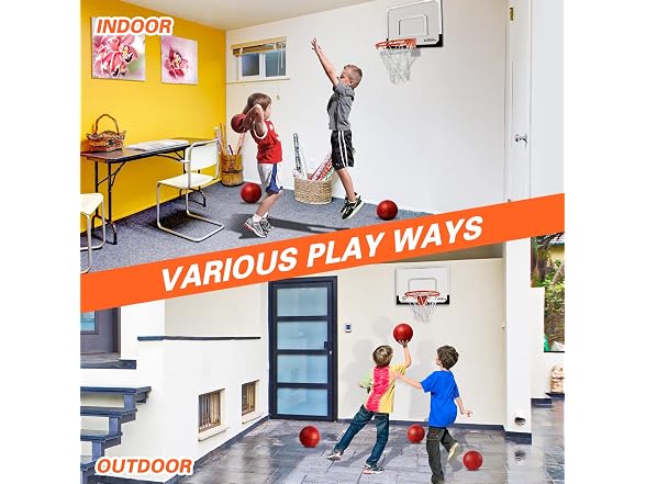 Over The Door Mini Basketball Hoop Set - Gallery 4