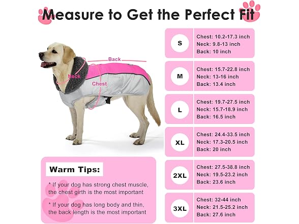 Petglad Dog Coat, Waterproof Ripstop Dog Win