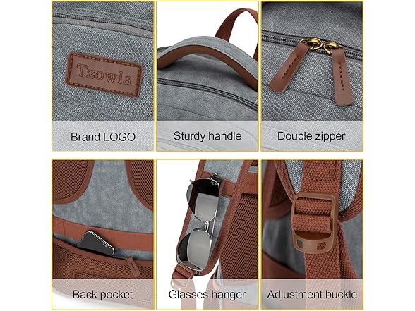 Light Grey 15.6" Laptop Backpack