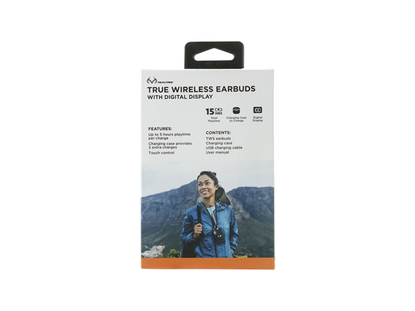 TWS Earbphones w/ Display Charging Case