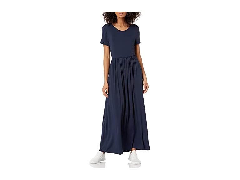 Amazon Essentials Women Short-Sleeve Waisted Dress - Gallery 7