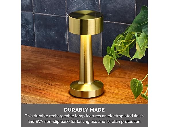 Elements 8.4" Gold LED Desk Lamp