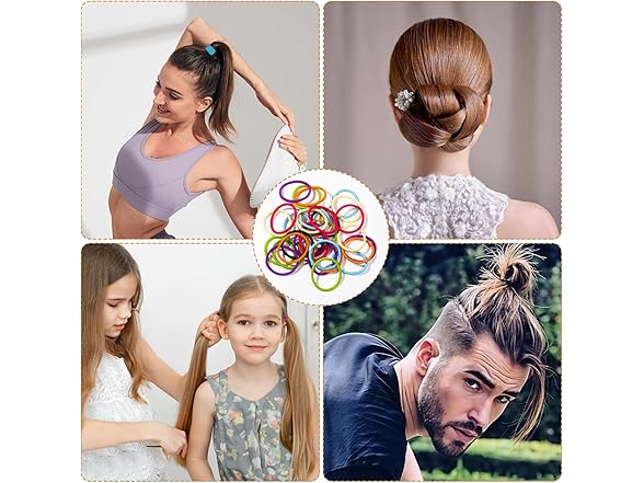 Amifiy Colorful Hair Ties No Damage