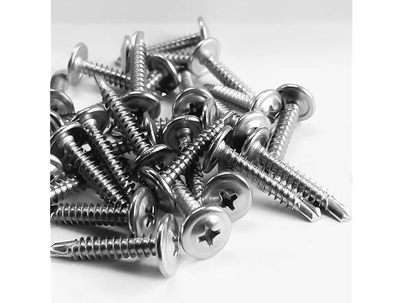 410 SS #8x1 Tapping Screws 100pcs