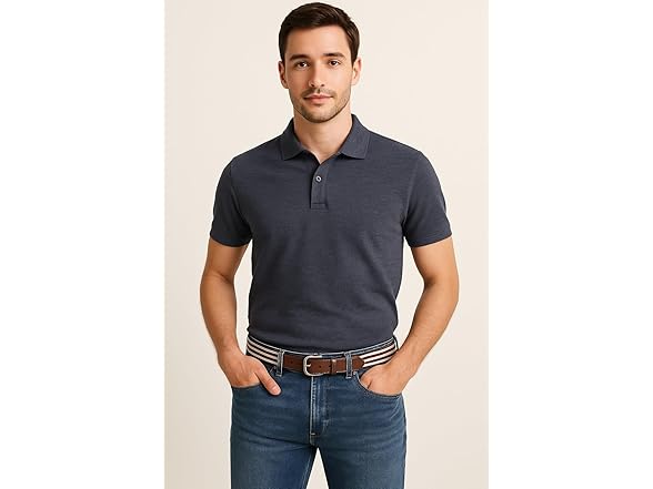 Nautica Mens Belt Navy Red (S)