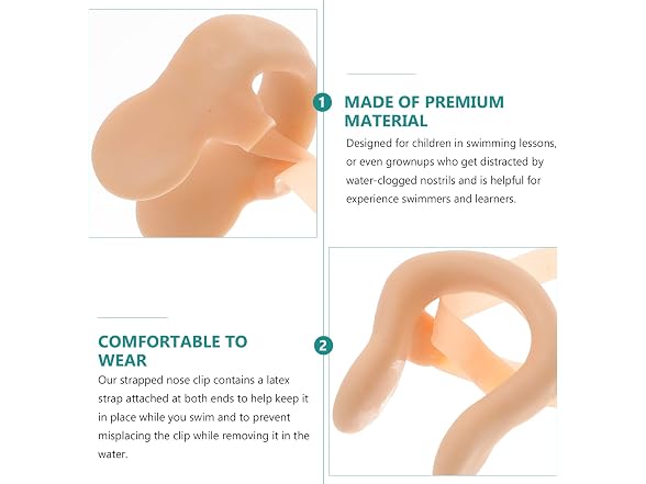 VORCOOL Swimming Nose Clip Surfing Nose Plug Men - Gallery 5