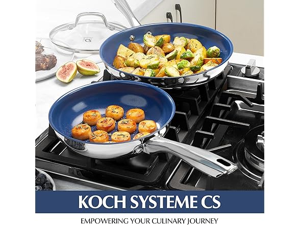 Stainless Steel Frying Pan with Lid