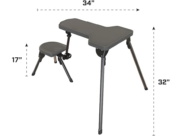 Caldwell Stable Table Shooting Bench, Collapsible Frame