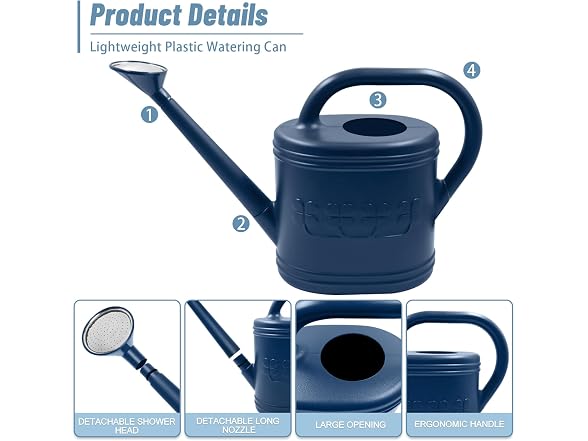 Giftsfaloy 2-Gallon Garden Watering Can
