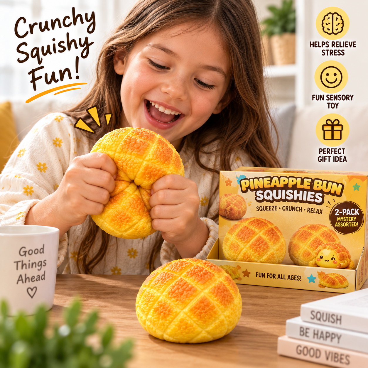 Pineapple Bun Crunch Squishy - Gallery 5