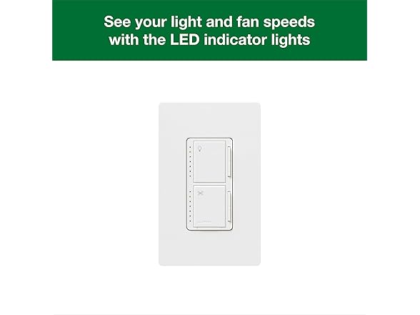 Lutron Maestro Fan Control & Light Dimmer for LEDs