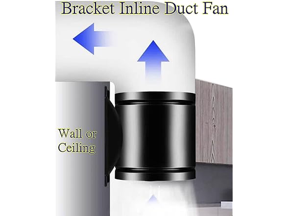 MEOZRI Inline Booster Duct Fan HVAC