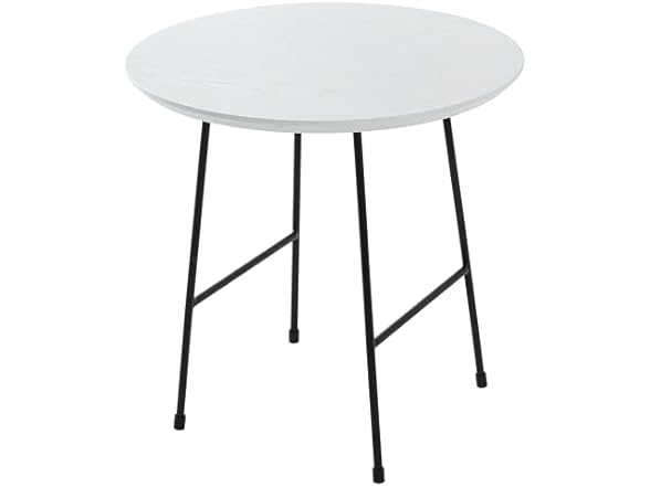 LeisureMod Rossmore Round Side Table