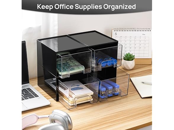 Vtopmart Small Stackable Storage Drawers