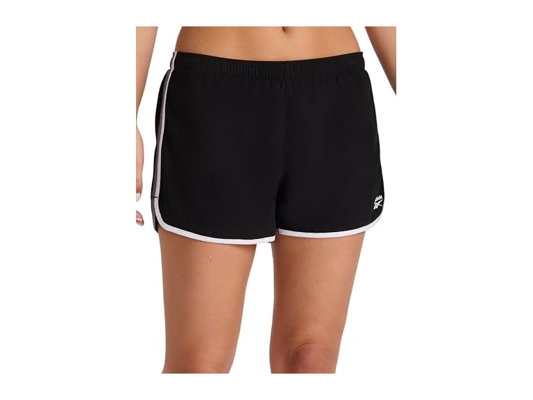 Reebok Women’s Two-Tone Varsity Training 3” Short, Standard Fit, Lightweight Poly Fabric, Black, X-Large