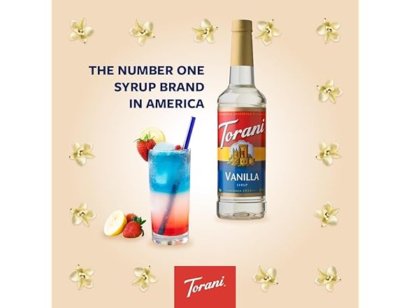 Torani® Vanilla Syrup (750 mL /25.4 oz )